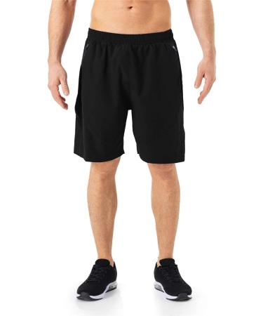 Kyopp Men's Sports Shorts - Quick Drying Lightweight Breathable Zipper Pocket 3XL Black - International Shipping Available - Buy Online on GoSupps.com