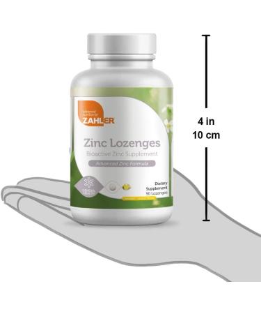 Zahler Zinc Lozenges 35mg - Immune Support Chewable Tablets - Certified Kosher - 90 Lozenges - Buy Online on GoSupps.com