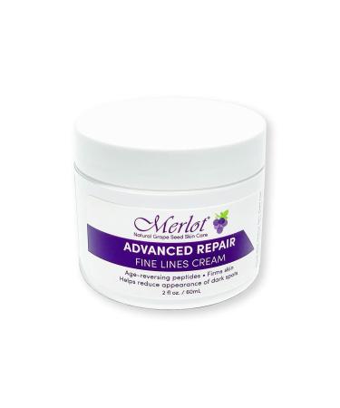 Merlot Fine Lines Eye Cream Advanced Repair with shea butter anti wrinkle peptides dark spot reducing moisture recovery for all skin types