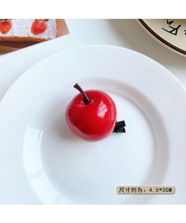 gaobaozhu Cute Red Apple Hair Clips Funny Fruit Hairpin Girl Hair Barrettes Cartoon Side Clip Bangs Hairpins Simulated Fruit Hair Accessories for Ladies Girls Gift - Buy Online on GoSupps.com