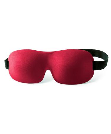 nanosase Blindfold 3D Sleep Mask HD Memory Foam Sleeping Eye Mask Extremely Comfortable and Light to Wear. (Blindfold 1 Red)