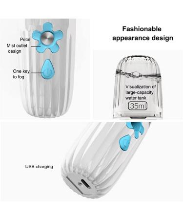 dijiusidy Facial Mist Sprayer USB 35ml Beauty Moisturizing Hydrating Face Nebulizer Misting Cool Spray Atomizer Mister Humidifier - Buy Online on GoSupps.com