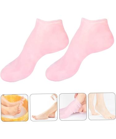 minkissy 3 Pairs Sock Spa Soften Skin Soles Moisturizer Spa Stocking Moisturizing Gel Booties Skin Protect Soles Moisturizing Foot Silicone Gel Foot Skin Sole Pad Sebs Pink Lotion Women's - Buy Online on GoSupps.com