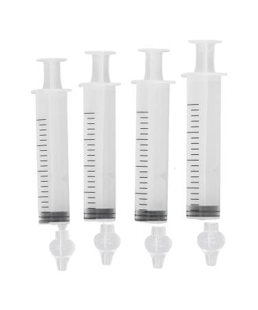 4Pcs 20ml Nasal Syringe with Safe Silicone Tip Professional Baby Syringe Nose Aspirator Syringe Nose Cleaner Rinsing Tool for Baby Infant Kid