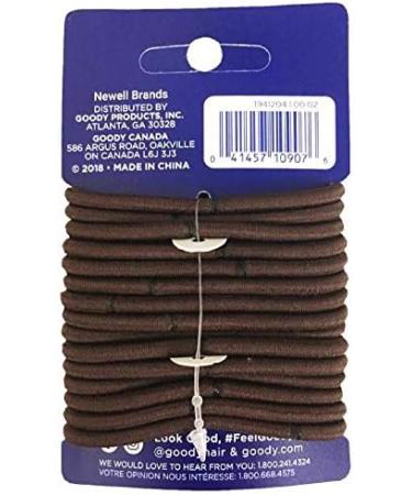 Goody Ouchless Elastic Hair Bands Brown Non Metal 15 Elastics by Goody - Buy Online on GoSupps.com