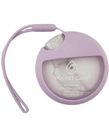 POCKET CARE |Verbena Scented Hand Sanitizer Spray with strap 25 ml / 8.45 FL OZ- Spray for Hands | Organic Moisturizing Spray | Travel Size - Travel Accessories | 100% natural (Verbena)