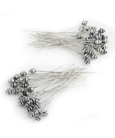 Ecloud ShopUS 50 Antique Tibetan Silver Tone 55mm Head Pins Needles - Fashion Accessories - Buy Online on GoSupps.com