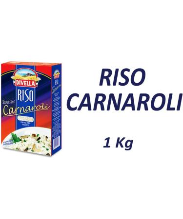 Divella Riz Carnaroli Rice Lot of 5 grains of super fine rice ideal for risottos sous vide packaging of 1 kg + 1 bag of free Felce Azzurra talc 100 g bag - Buy Online on GoSupps.com