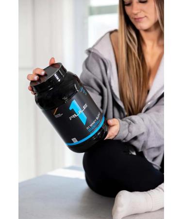 Rule 1 Whey Blend | 100% Whey Protein From Whey Concentrates Isolates & Hydrolysates | 24 Grams Protein 5 Grams BCAAs & 4 Grams Glutamine Per Serving (2LB Vanilla Ice Cream) Vanilla Ice Cream 2LB - Buy Online on GoSupps.com