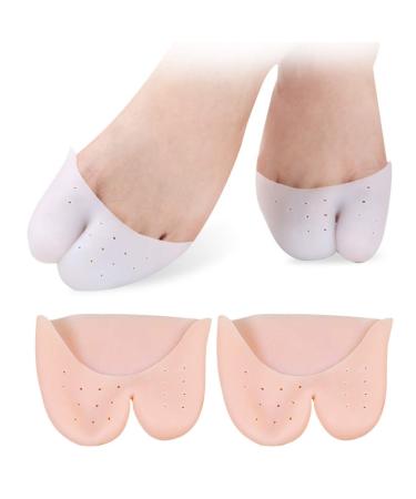 2 Pairs Shoe Covers Toe Cushion Big Toe Protector Gel Toe Cap Soft Toe Pad