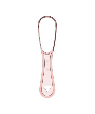 Reusable Silicone Tongue Scraper for Adults - Professional Cleaner for Fighting Bad Breath - 100% BPA Free - Pink - Buy Online on GoSupps.com