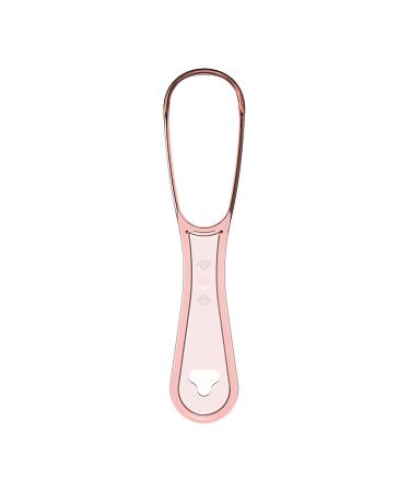 Tongue Scraper for Adults Reusable Professional Silicone Tongue Cleaner To Cleaning Scraper Fight Bad Breath -100% BPA Free One Size Pink
