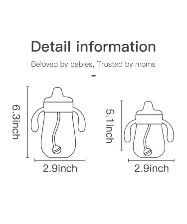 POTATO Weighted Straw Cup for Toddlers | Spill-Proof PPSU Sippy Cup | 10oz Water Bottle with 2 Spout Options | Handles for Boys | Ideal for Babies 12+ Months - Bright Red - Buy Online on GoSupps.com