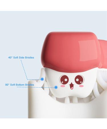 Kids U-Shaped Silicone Toothbrush for Ages 2-7 (Blue) - Food Grade Bristles | Manual Toothbrush - Buy Online on GoSupps.com