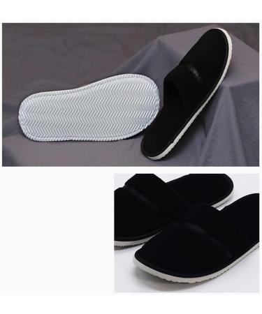 Teceyfeet 6 Pairs Disposable Hotel Slippers - Anti-Slip Terry Bathing Shoes Set for Travel | Size 42 EU - Perfect for Guests - Buy Online on GoSupps.com