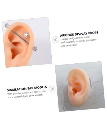 10 Pcs Silicone Ear Model Set for Body Jewelry Display and Piercing Mold - Light Yellow - Buy Online on GoSupps.com