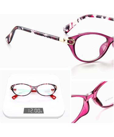 TBHOME Blue Light Blocking Reading Glasses - Stylish Lightweight Oval Readers with Rhinestones | Computer Glasses for Eye Protection - Buy Online on GoSupps.com