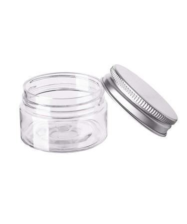120 ml Plastic Cosmetic Containers with Silver Aluminum Caps - Pack of 6 | Perfect for Creams Lotions Ointments & Makeup - Buy Online on GoSupps.com
