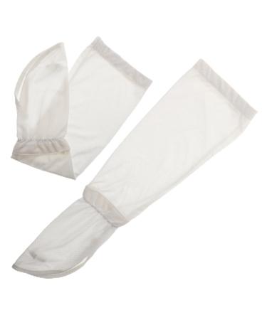 SAFIGLE Manchons De Bras Pour Cyclisme Protection Solaire Respirants Et Doux Pour Peau Couvre-bras Ext rieur Blanc