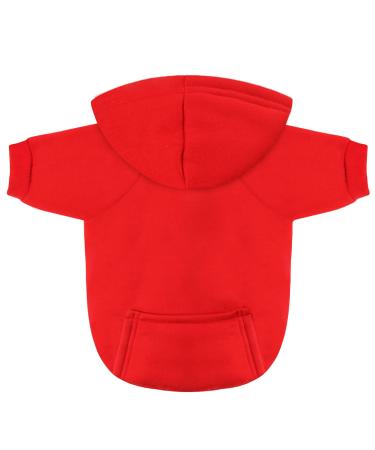 Idepet pet clothes dog sweater dogs clothes puppy sweater dogs warm coat for cats small dogs chihuahua puppy teddy pudel (l red) l red red - Buy Online on GoSupps.com