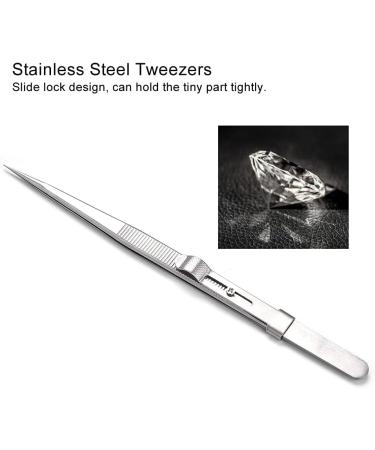 High Precision SYH & AQYE Stainless Steel Tweezers - Diamond-Stone Jeweling Tool Holder for DIY Schmuck & Edelstein Manufacturing - Buy Online on GoSupps.com