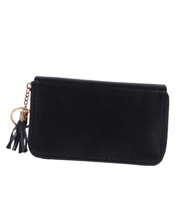 Beatifufu Nail Print Stencil Card Holder Groovy Cheistmas Organizador De Mo os Para Ni as Stamping Plate Holder Purse Holder Stand Nail Art Stencil Bag Cards Bag Nail Art Plates Bag 16x12cm Black