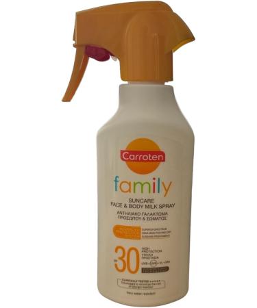 Carroten Family Suncare Milk Spray UVA+UVB+IR SPF30 300ml - Buy Online on GoSupps.com
