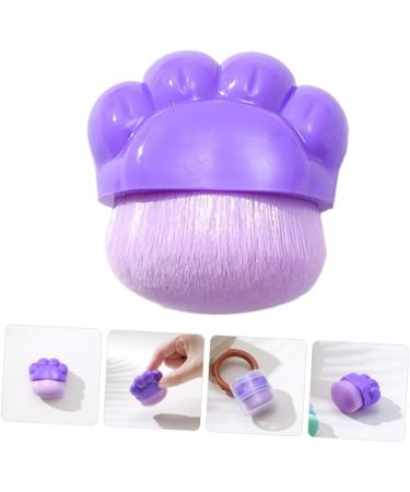 Healeved Cat Claw Foundation Brush Makeup Brush Blush Brush Portable Foundation Brush Powder Brush for Loose Powder Brush for Makeup Concealer Brush Travel Plastic Cosmetic Purple Cat Paw - Buy Online on GoSupps.com