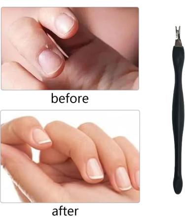 3-Piece Cuticle Trimmer Set for Nail Art - Black Cuticle Remover and Pusher Tools - Buy Online on GoSupps.com