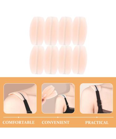 JECOMPRIS 8pcs Shoulder Pads Push Adjustable Bra Hanging Clip Invisible Bra Adjusters Clear Straps - Buy Online on GoSupps.com
