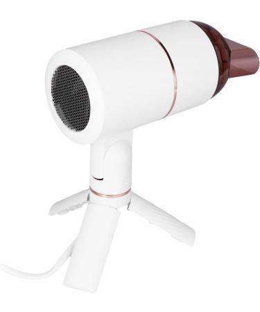 Hair Dryer Foldable Negative Ion Three Speed Desktop Hair Dryer Household Appliances Foldable Hair Dryer Travel Portable Travel Hairdryer White(White) - Buy Online on GoSupps.com