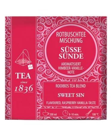 dethlefsen Rotbusch tea mix sweet sin raspberryvanillanut flavored 50 pyramid bags in 35 g bag