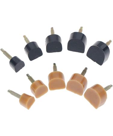 5 Pairs High Heel Shoe Repair Tips - Durable Non-Slip Caps | Replacement Heel Protectors in 5 Sizes (7-12mm) - U Shape Black - Buy Online on GoSupps.com