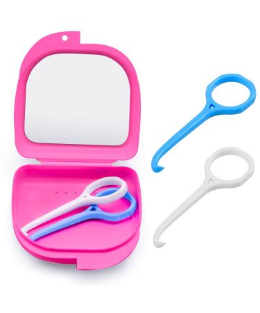 Aligner Remover tool with Retainer Case With Vent Holes Accessories For Disassembly Of Oral Care (2 pack | pink)