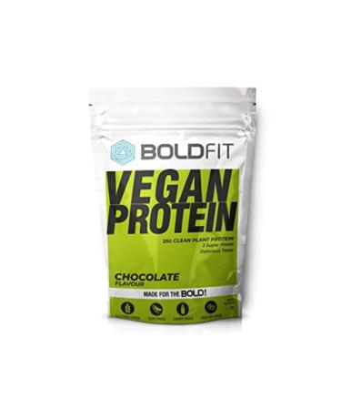 Bold fit Plant Protein Powder for Men & Women - Vegan Plant Protein Powder for Men & Women - Supports Metabolism Immunity & Antioxidant - Chocolate 1kg