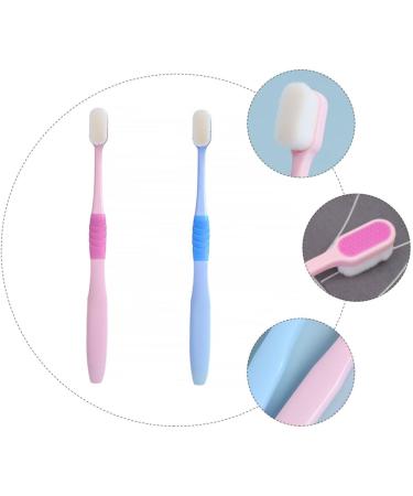 FRCOLOR Manual Toothbrush 2pcs | Soft Handle Replacement Toothbrush for Adults - International Shipping Available - Buy Online on GoSupps.com