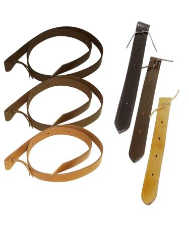 PFIFF 004334 Off-Billett saddle girth western saddle girth western saddle western riding leather brown approx. 45 x 4.5cm black