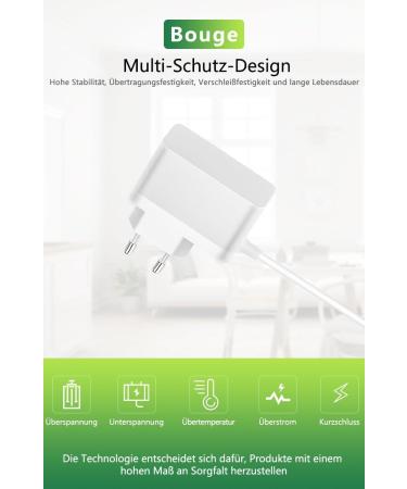 5V Baby Monitor Charger - Bouge Power Supply for BURNNOVE Camera | White Replacement Cable - Fast Global Shipping - Buy Online on GoSupps.com