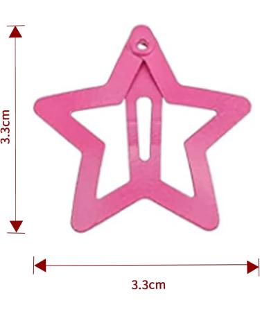 12Pcs Star Clips for Hair - Non-slip Metal Snap Barrettes in 6 Colors | Cute Star Shape Cartoon Hair Barrettes for Toddlers, Baby Girls, Kids, and Women - Hair Accessories - Buy Online on GoSupps.com