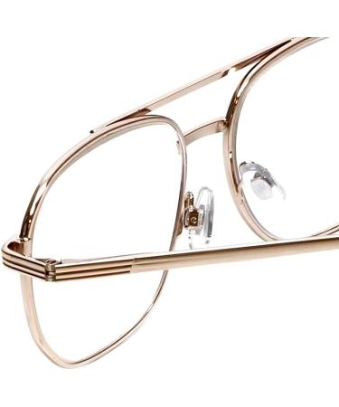 Calabria 1106 Metal Aviator Reading Glasses | Gun-Metal or Gold | 0.5 x Power Option - Buy Online on GoSupps.com