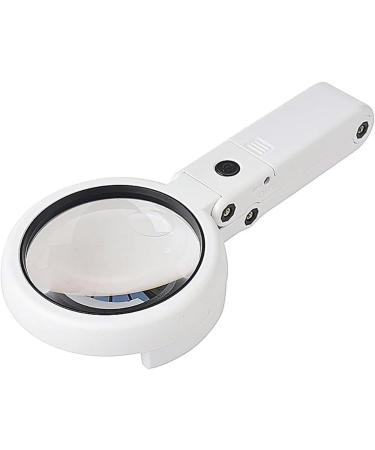 Portable with Light and Stand 8 LED Handheld Foldable Reading Magnifier Full of Stars