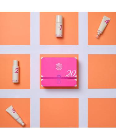 Age Routine Box Attractive 20s | Moisture | Korean K-Beauty Glass Skin Plump Glow | Panthenol Centella Asiatica Extract and Hyaluronic Acid | Cleanser-Toner-Essenece-Cream 4step homecare routine box - Buy Online on GoSupps.com