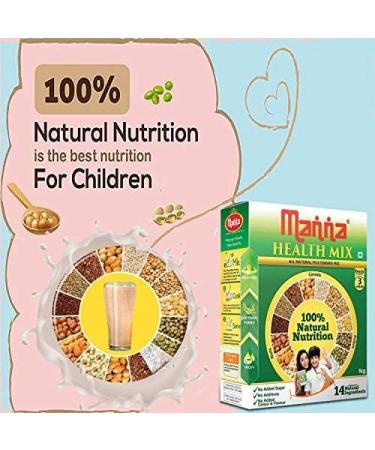 Manna Health Mix 1kg(500g x 2 Packets)| All Natural mutigrain Mix|Goodness of 14 Natural Ingredients - Buy Online on GoSupps.com