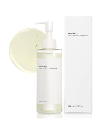 Heartleaf Pore Control Cleansing Oil Facial Cleanser Calming Skin Refreshing Daily Makeup Blackheads Removal For All Skin Types