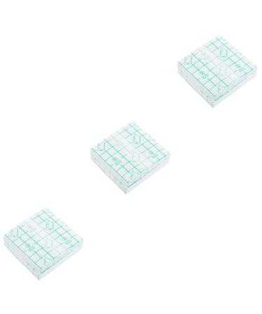FRCOLOR 300 Pcs Makeup Hand Palette Water Proof Tape Hand Makeup Mixing Palette Accessory Tray Disposable Makeup Plates Nail Stickers for Nail Art Paper White Handheld Pu Film Makeup Brush
