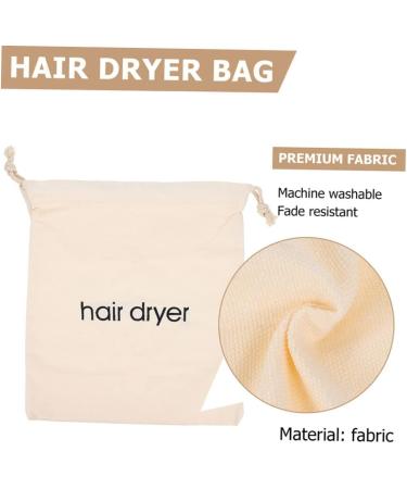 FOYTOKI 8 Pcs Hair Dryer Storage Bag Hair Dryer Pouch Portable Bags Storage Organizers Hair Bag Fabric Beige - Buy Online on GoSupps.com