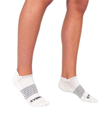Bombas Women's Originals Ankle Socks, (Grey/Blue) Medium White