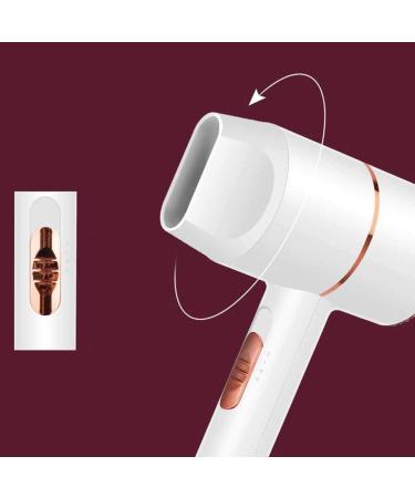 1600W Travel Hair Dryer Portable Hairdryer Professional Hair Dryer Hot and Cold Blow Dryer Nozzles 2 Heat Settings DC Motor Fast Drying Time and Low Noise Suitable for Family Travel Pink small - Buy Online on GoSupps.com