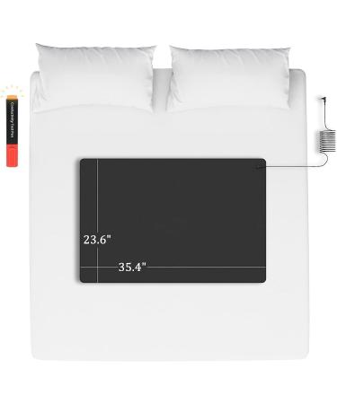 Tapis de sol conducteur pour matelas et couverture de lit : profitez des bienfaits la mise la terre tout moment. Utilisation pratique l ger et doux Noir 68x135cm 68x135cm Noir - Buy Online on GoSupps.com