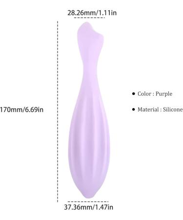 Shop Silicone Face Roller - Portable Washable Gua Sha Tool for Women - Purple - Buy Online on GoSupps.com